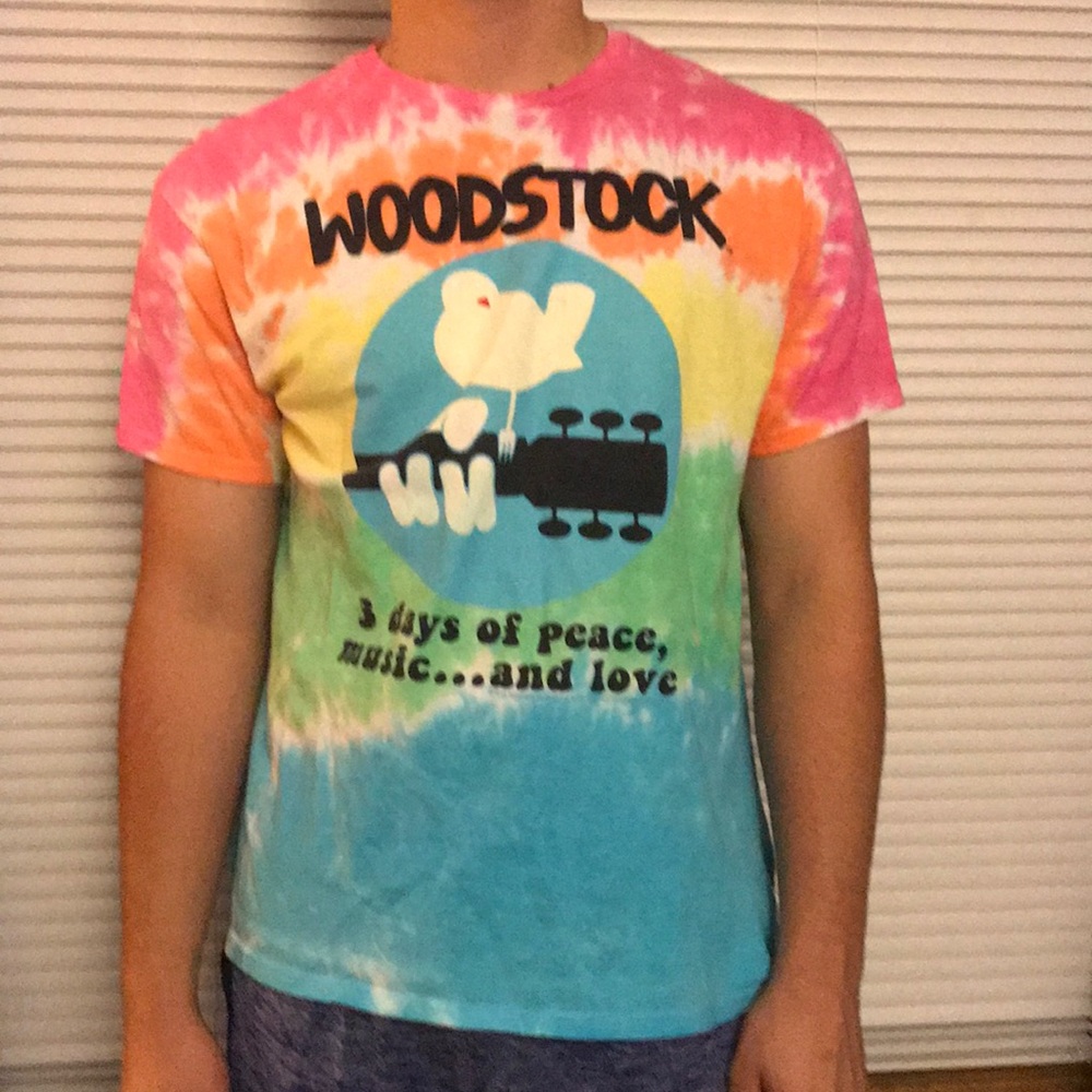 Tie dye Woodstock tee